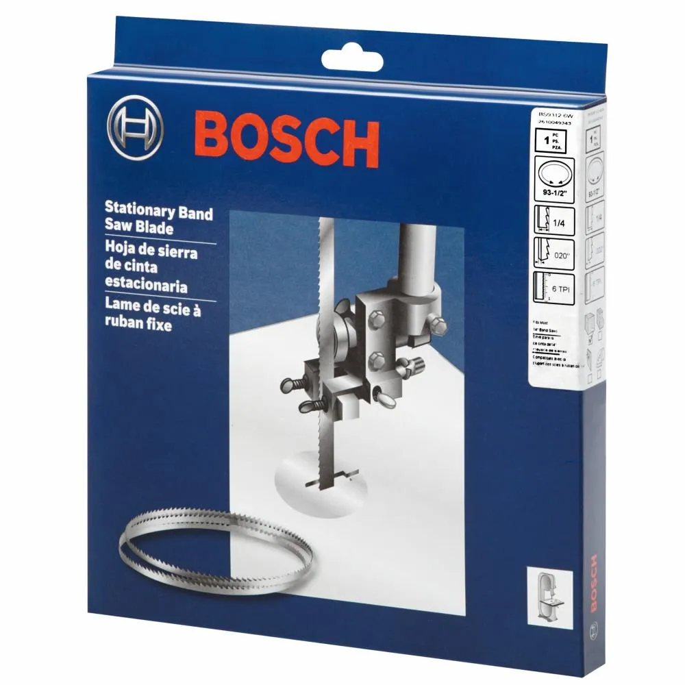 Bosch 93-1/2-in L x 1/4-in W x 6-TPI Carbon 14-in Stationary Band Saw Blade, photo 5 of 5