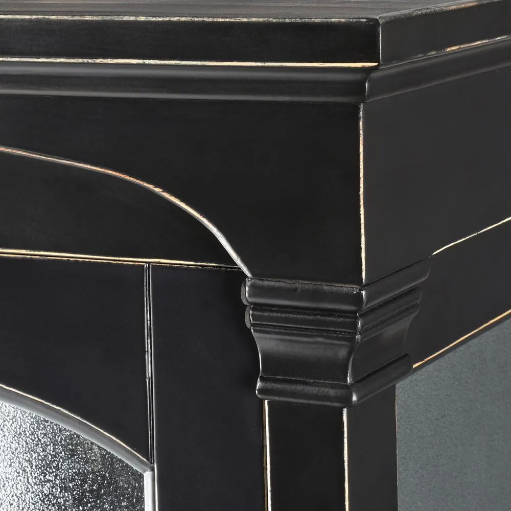 Andover 18 in. W x 16 in. D x 65 in. H Bathroom Linen Storage Tower Cabinet in Antique Black, photo 7 of 10