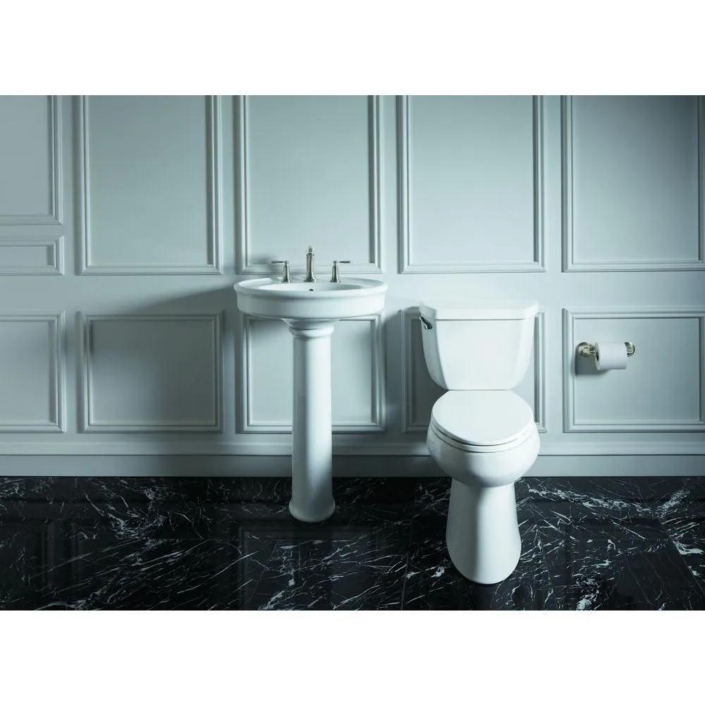 Highline 2-Piece Complete Solution 1.28 GPF Single Flush Elongated Toilet in White with Seat Included (3-Pack), photo 12 of 16