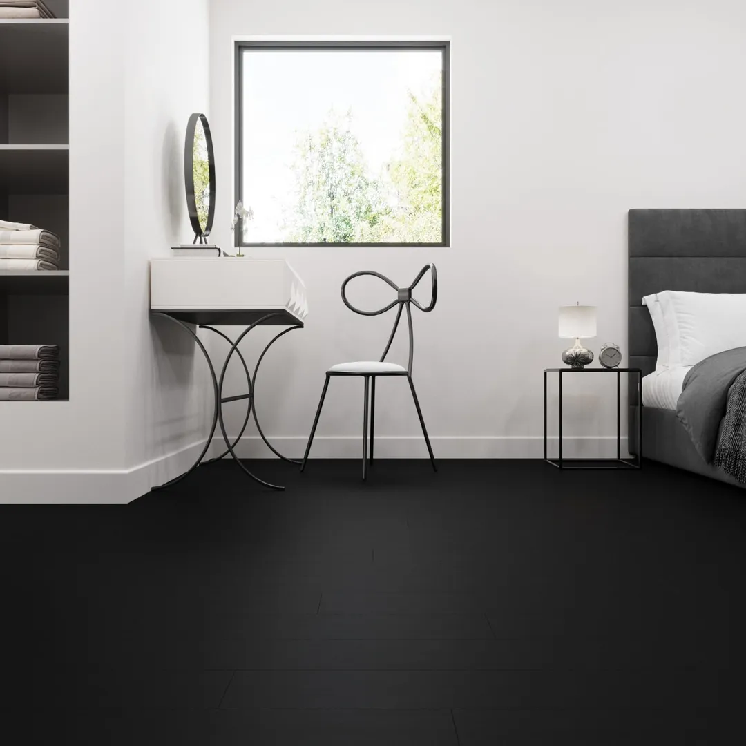 Lucida USA Maxcore Piano Black 28-mil x 7-3/32-in W x 48-in L Waterproof Interlocking Luxury Vinyl Plank Flooring (24.5-sq ft/ Carton), photo 17 of 19