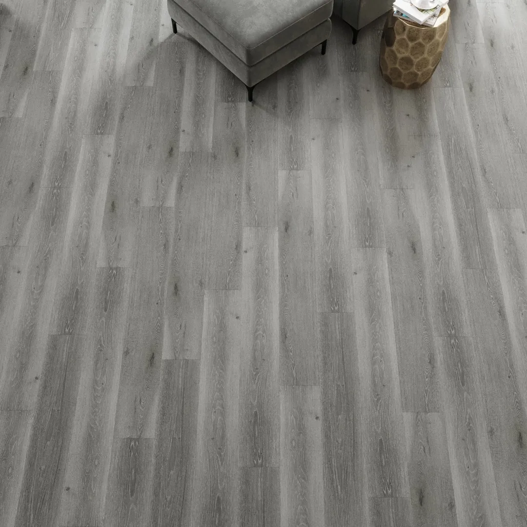 Lucida USA Maxcore Dolomite Gray 28-mil x 7-3/32-in W x 48-in L Waterproof Interlocking Luxury Vinyl Plank Flooring (24.5-sq ft/ Carton), photo 9 of 10