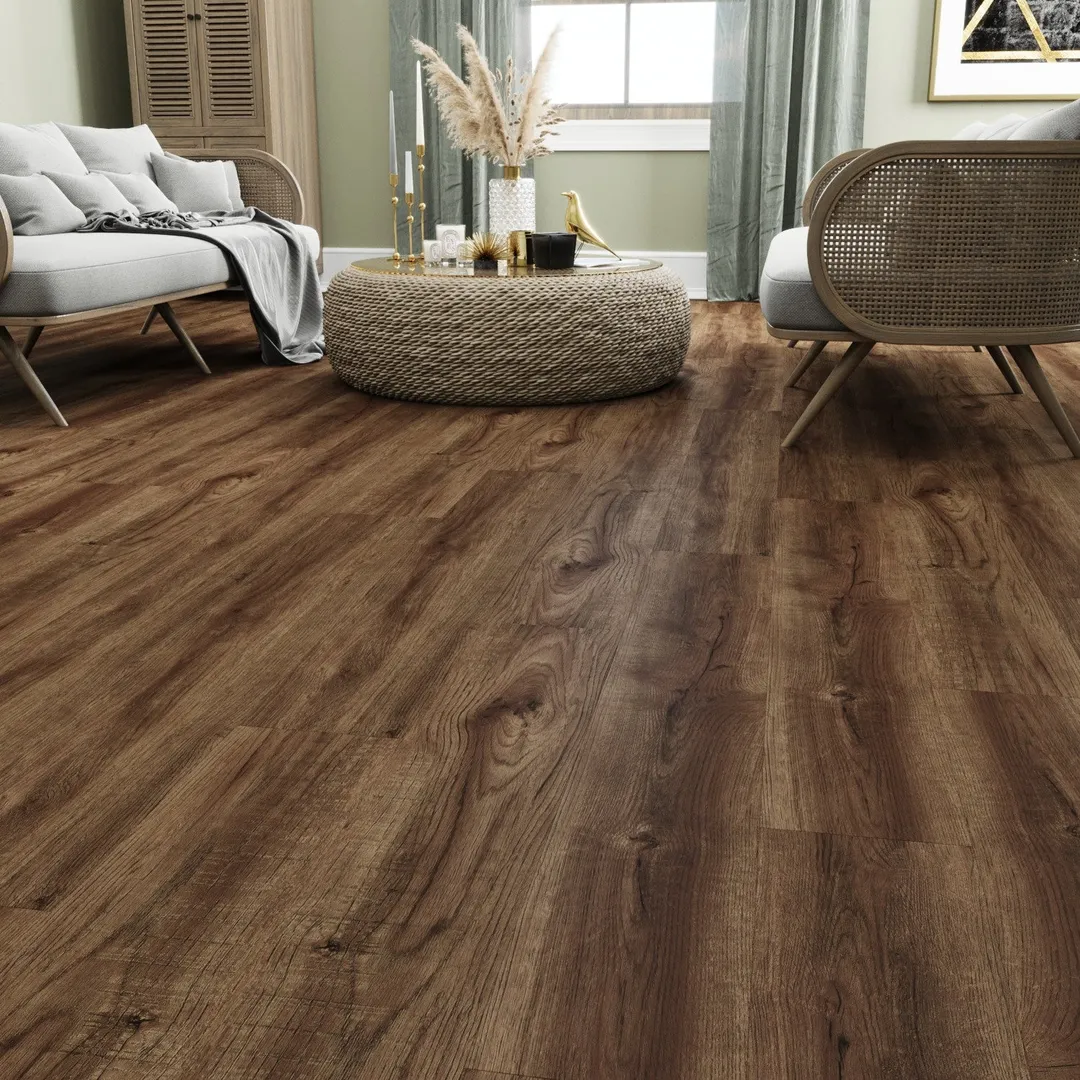 Lucida USA Maxcore American Oak Brown 28-mil x 7-3/32-in W x 48-in L Waterproof Interlocking Luxury Vinyl Plank Flooring (24.5-sq ft/ Carton), photo 6 of 9