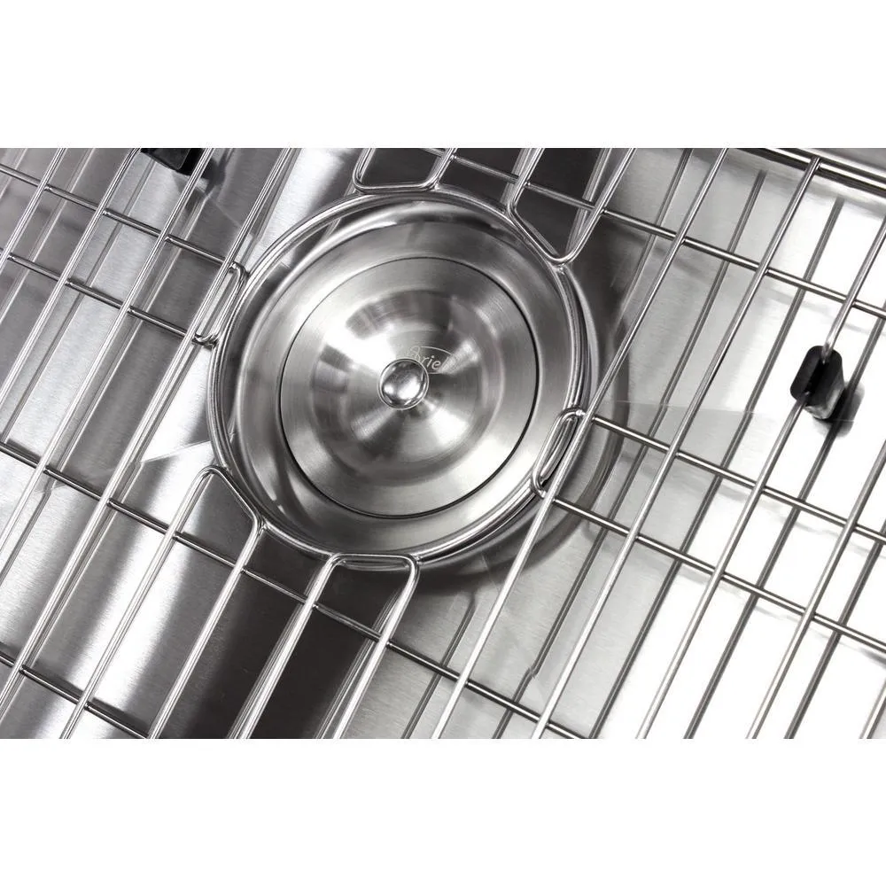 Undermount Stainless Steel 42 in. x 20 in. x 10 in. Deep 16-Gauge Triple Bowl 40/20/40 Zero Radius Kitchen Sink Combo, photo 8 of 9