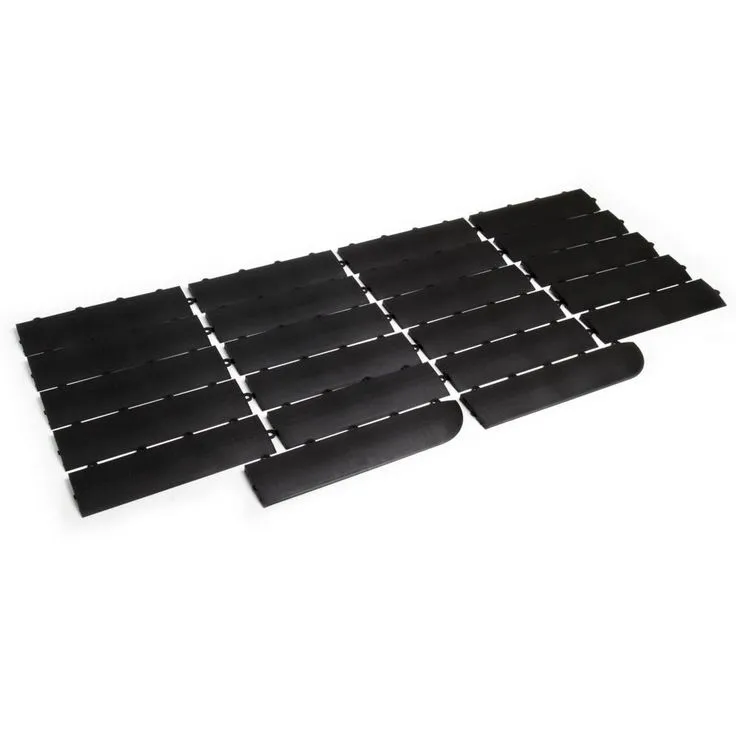 MotorDeck 12 in. x 3 in. Royal Blue Modular Edging Kit Female Garage Flooring (22-Piece, Includes 2 Corner Edges), photo 3 of 6