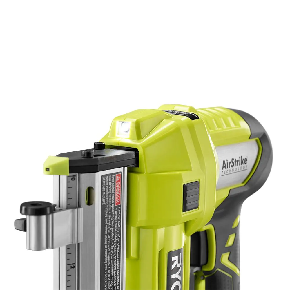 RYOBI 15 Amp 10 in. Sliding Compound Miter Saw and 18-Volt Cordless Airstrike ONE+ Pin Nailer Kit, photo 8 of 12