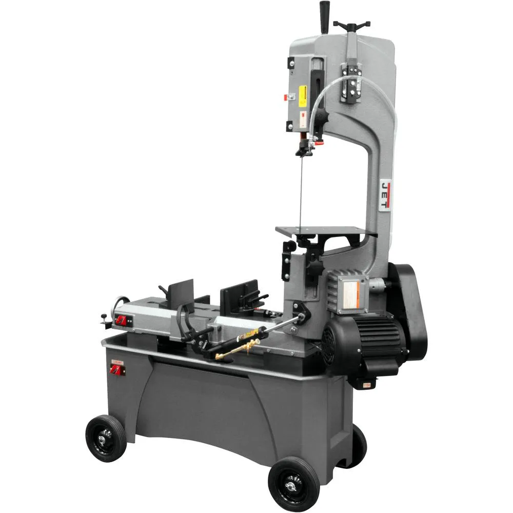 Jet 3/4 HP 7 in. x 12 in. Metalworking Horizontal and Vertical Band Saw with Closed Stand, 4-Speed, 115/230-Volt, HVBS-712, photo 7 of 11