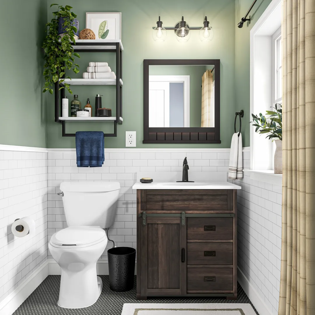Satori Hudson Carbon Matte 12-in x 12-in Unglazed Porcelain Penny Round Floor and Wall Tile (0.9-sq ft per Piece), photo 9 of 9