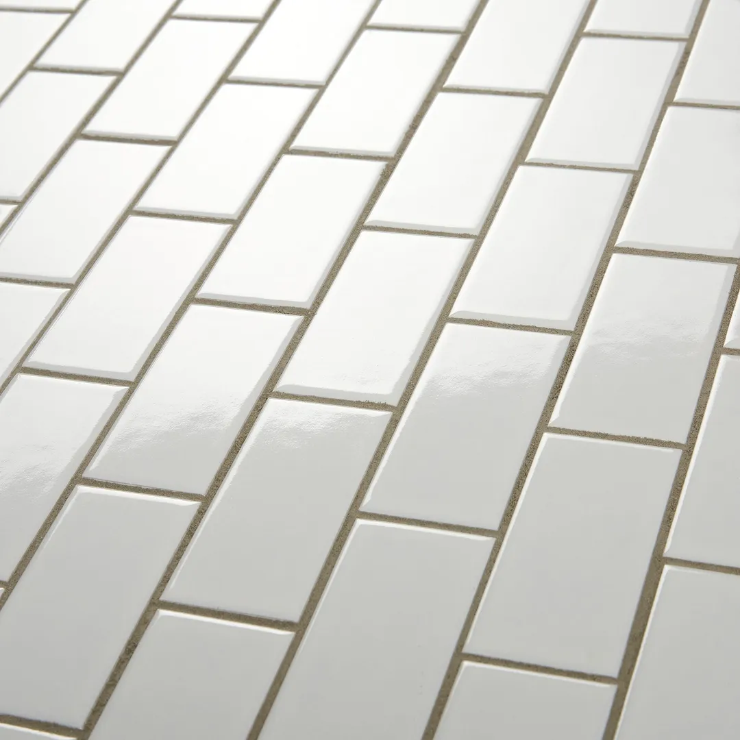 Satori Hudson Brilliant White 12-in x 12-in Glossy Porcelain Subway Mosaic Wall Tile (0.74-sq. ft/ Piece), photo 2 of 10