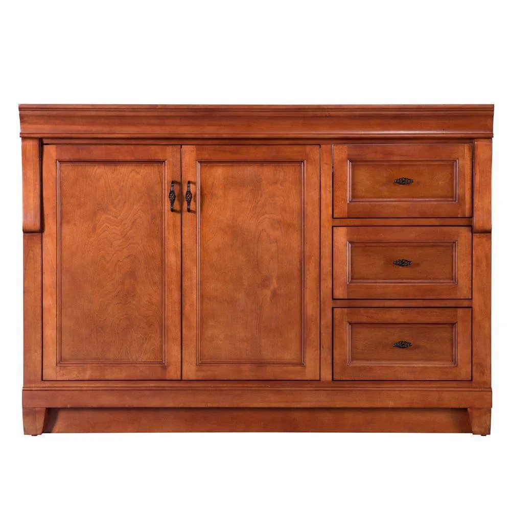 Naples 36 in. W Bath Vanity Cabinet Only in Tobacco with Right Hand Drawers, photo 22 of 33