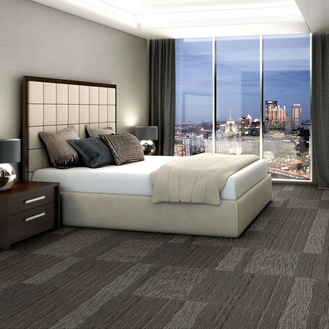 Shaw Off The Cuff 24-in x 24-in Stand Up Comedy Gray Commercial Adhesive Indoor Carpet Tile ( 48-sq ft ), photo 2 of 10
