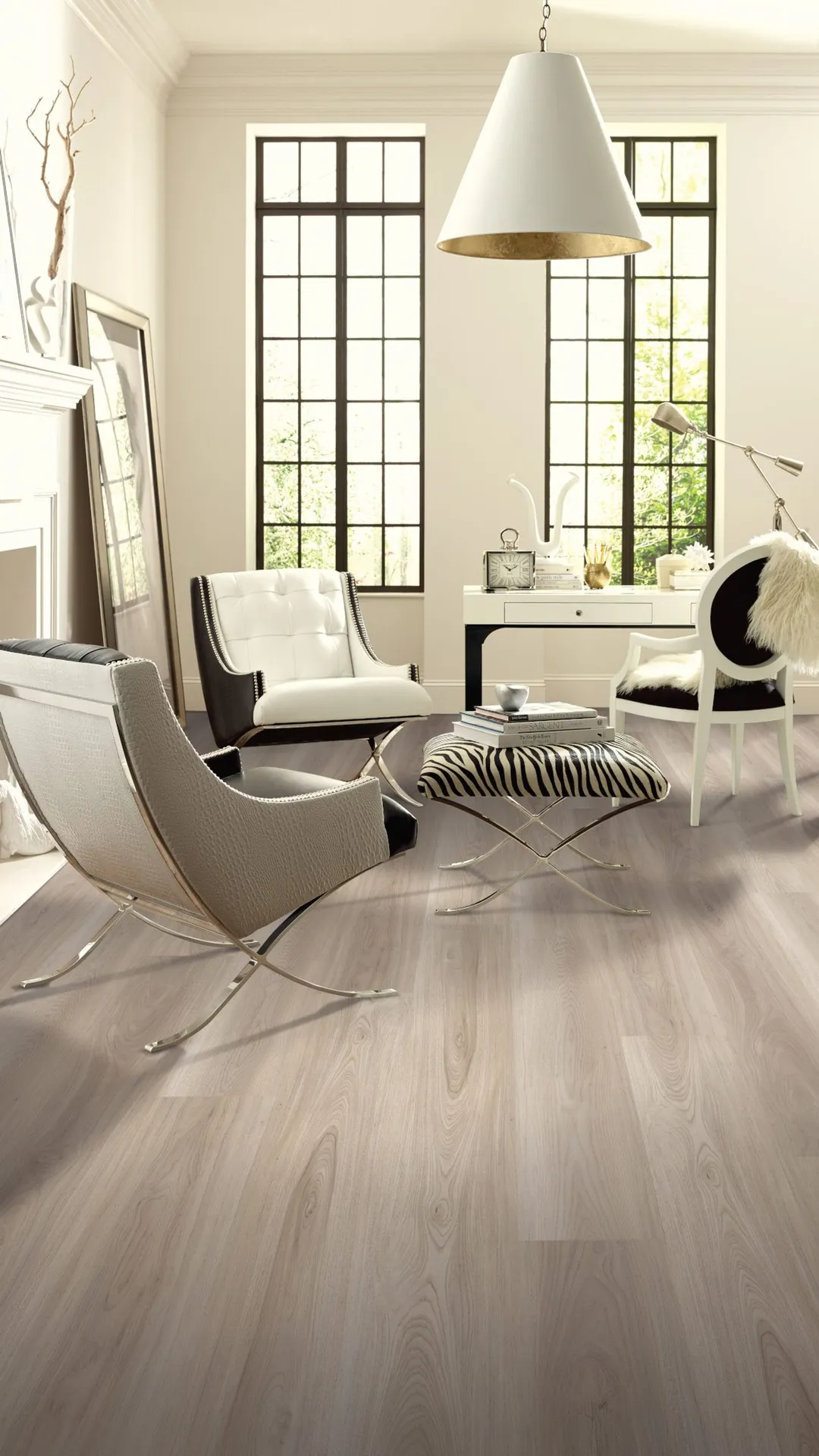 Shaw Newcastle Midsummer Oak Brown 12-mil x 7-in W x 48-in L Waterproof Interlocking Luxury Vinyl Plank Flooring (18.67-sq ft/ Carton), photo 2 of 6