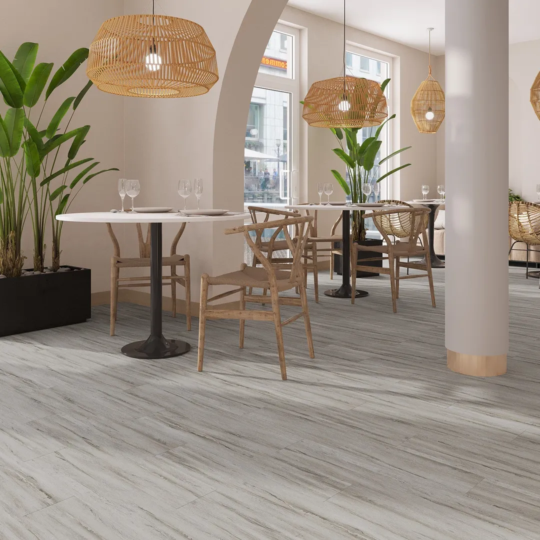 Lucida USA PresCore Blonde Brown 12-mil x 6-in W x 36-in L Waterproof Glue Down Luxury Vinyl Plank Flooring (54-sq ft/ Carton), photo 3 of 11