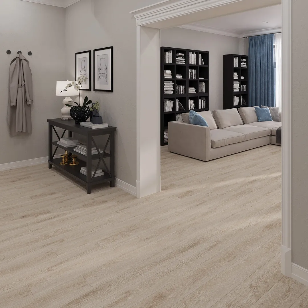 Lucida USA PresCore Clay 36-in L x 6-in W x 2-mm Thick Waterproof Glue-Down Luxury Vinyl Plank Flooring, 12-mil Wear Layer (54-sq ft Carton), photo 4 of 8