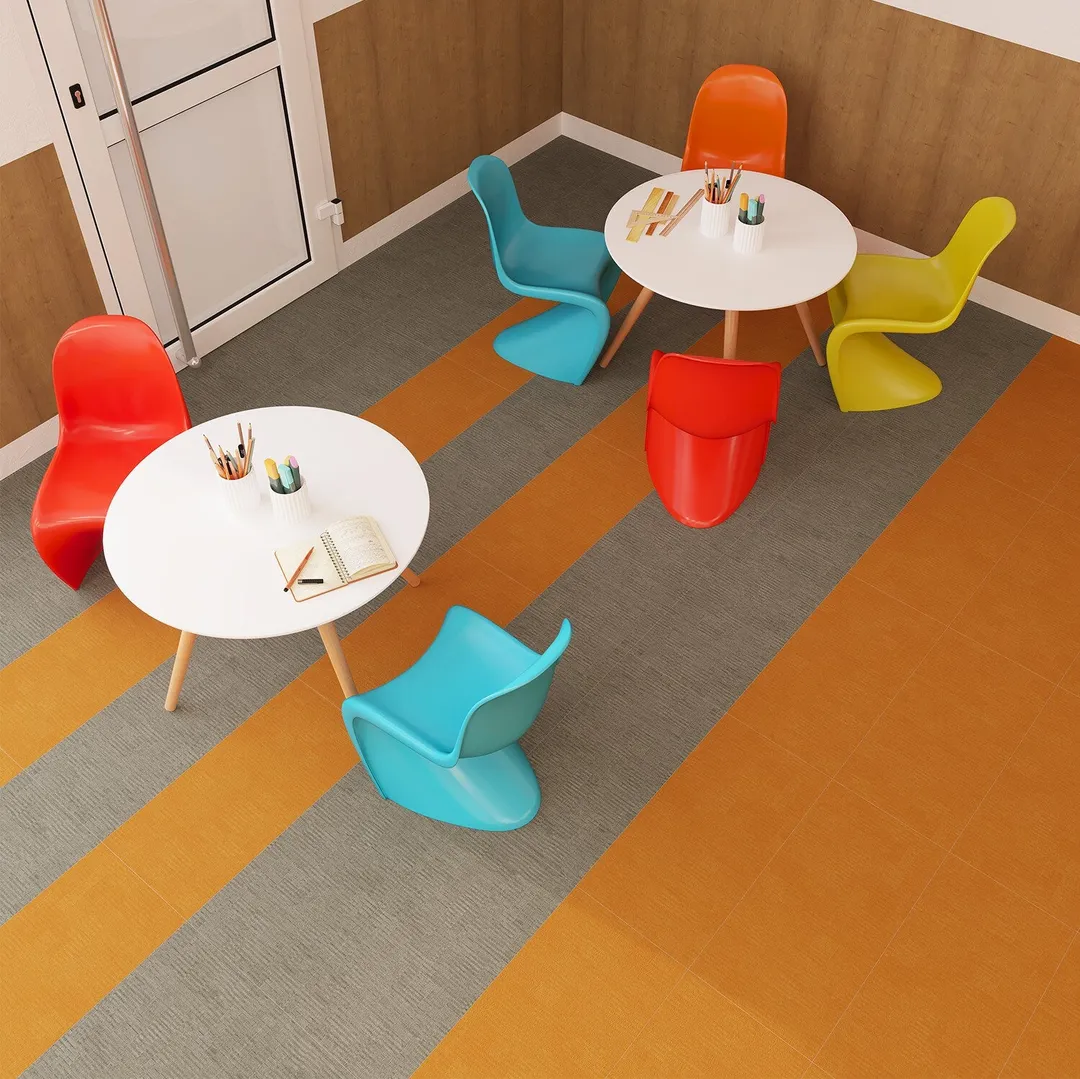 Lucida USA Sunflower Yellow Patterned Look 28-mil x 12-in W x 24-in L Waterproof Glue Down Luxury Vinyl Tile Flooring (36-sq ft/ Carton), photo 6 of 8