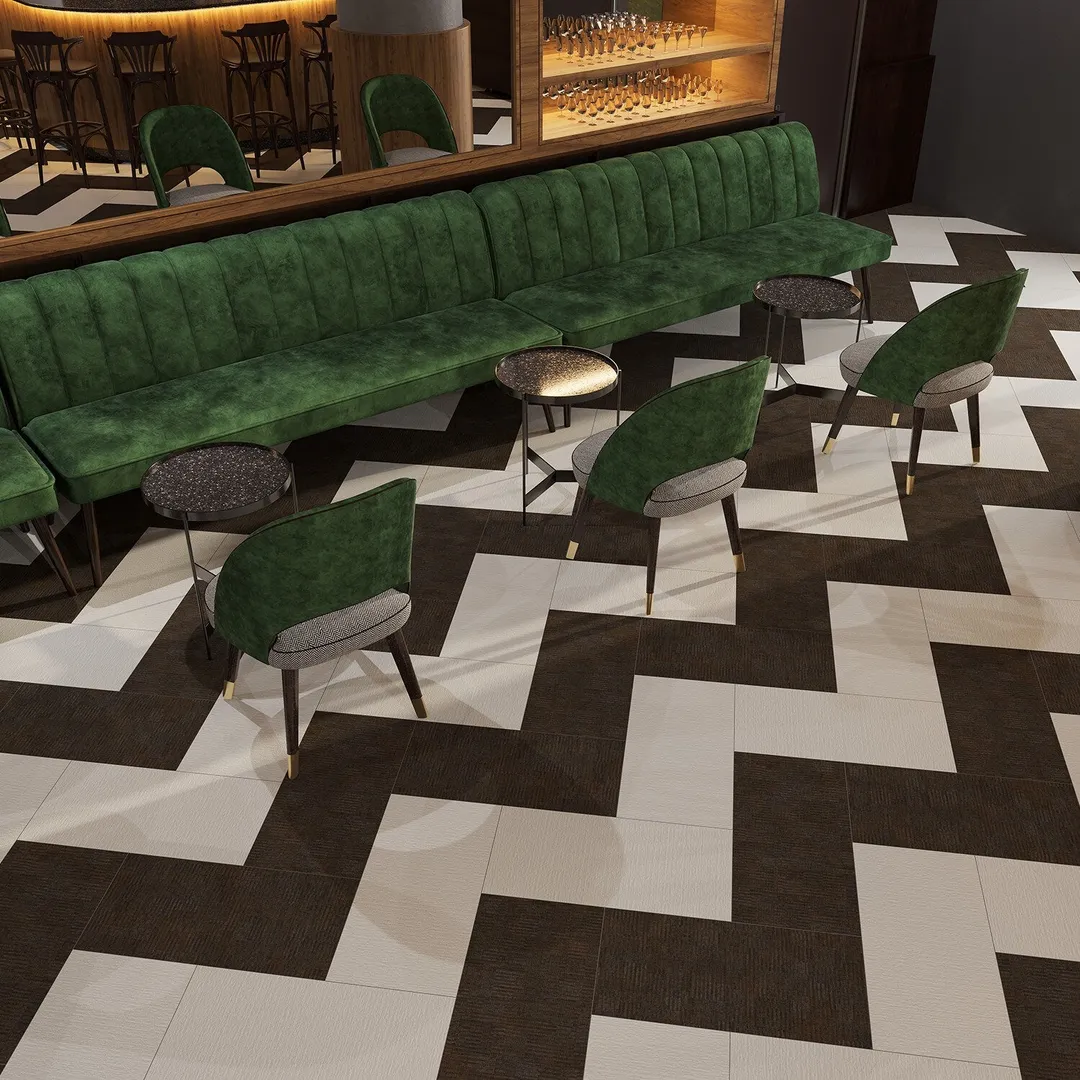 Lucida USA Pine Cone Brown Patterned Look 28-mil x 12-in W x 24-in L Waterproof Glue Down Luxury Vinyl Tile Flooring (36-sq ft/ Carton), photo 6 of 7