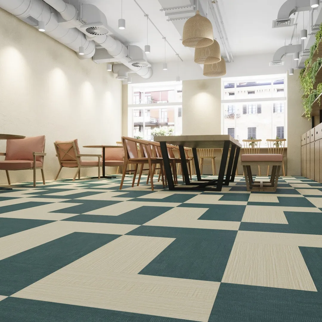 Lucida USA Eucolyptus Blue Patterned Look 28-mil x 12-in W x 24-in L Waterproof Glue Down Luxury Vinyl Tile Flooring (36-sq ft/ Carton), photo 5 of 7