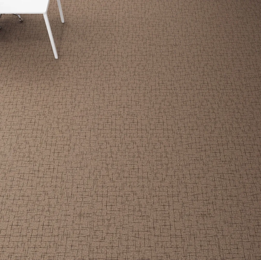 Lucida USA Rustic Deco Brown Patterned Look 28-mil x 12-in W x 24-in L Waterproof Glue Down Luxury Vinyl Tile Flooring (36-sq ft/ Carton), photo 6 of 7