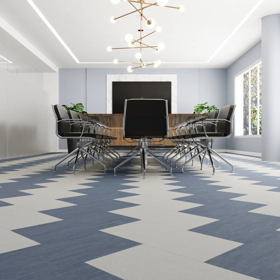 Lucida USA Silver Knit Silver Patterned Look 28-mil x 12-in W x 24-in L Waterproof Glue Down Luxury Vinyl Tile Flooring (36-sq ft/ Carton), photo 5 of 8