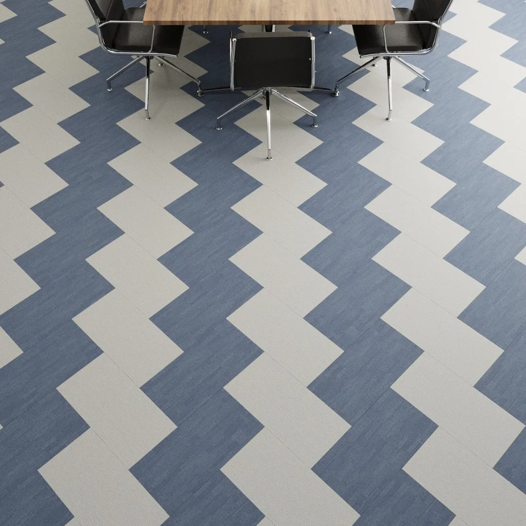 Lucida USA Silver Knit Silver Patterned Look 28-mil x 12-in W x 24-in L Waterproof Glue Down Luxury Vinyl Tile Flooring (36-sq ft/ Carton), photo 6 of 8