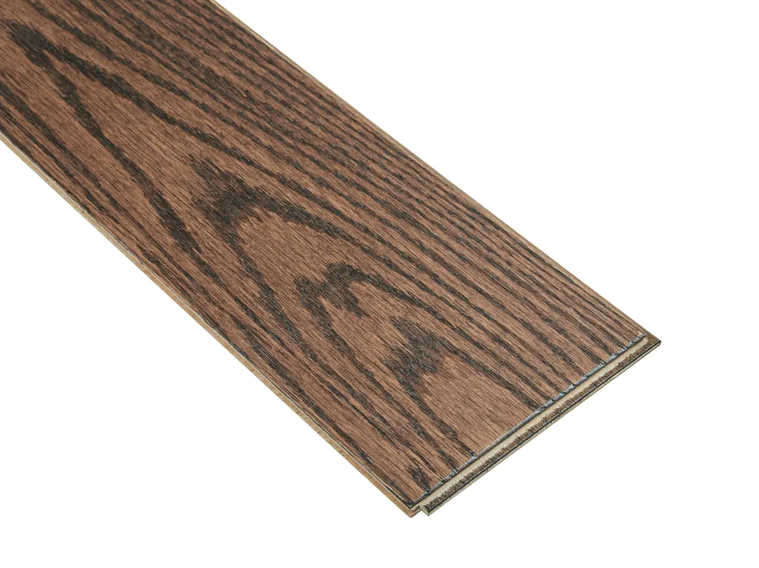Bruce America's Best Choice Deer Valley White Oak 5-in W x 3/8-in T x Varying Length Wirebrushed Engineered Hardwood Flooring (26.58-sq ft / Carton), photo 5 of 11
