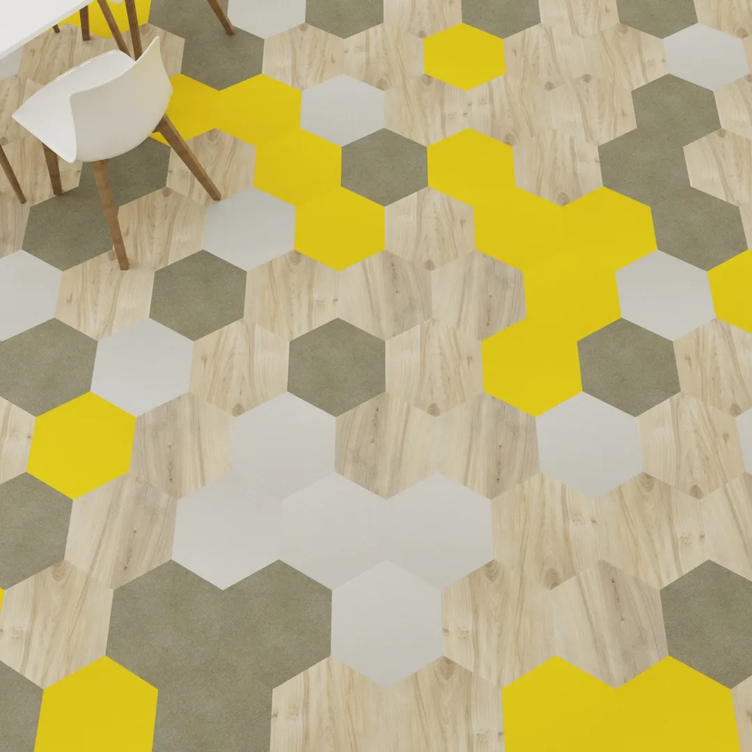 Lucida USA MosaiCore Sunchoke 9-in x 9-in Waterproof Luxury Vinyl Tile Flooring, Glue-Down, 12.25-sq ft Carton, photo 8 of 8