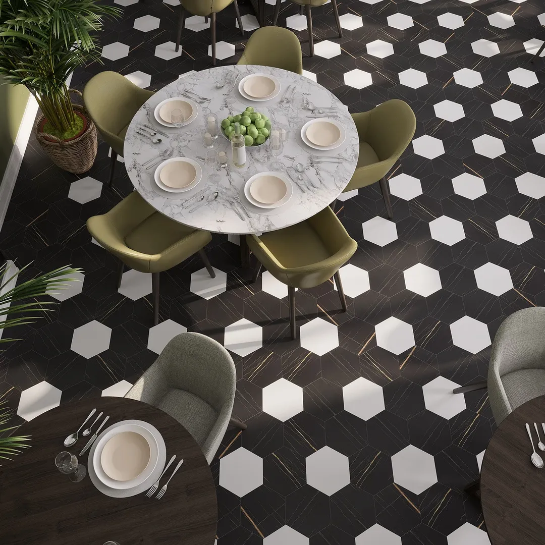 Lucida USA MosaiCore Noir 9-in x 9-in Waterproof Stone-Look Luxury Vinyl Tile Flooring, 28-mil Wear Layer (12.25-sq ft Carton), photo 8 of 8