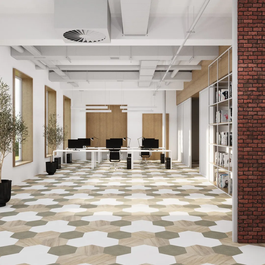 Lucida USA MosaiCore Snow 9-in x 9-in Waterproof Luxury Vinyl Tile Flooring, 28-mil Wear Layer (12.25-sq ft Carton), photo 6 of 8