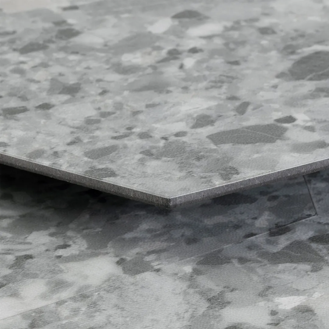 Lucida USA Gray Quartz Gray Stone Look 28-mil x 9-in W x 10-in L Waterproof Glue Down Luxury Vinyl Tile Flooring (12.25-sq ft/ Carton), photo 4 of 9