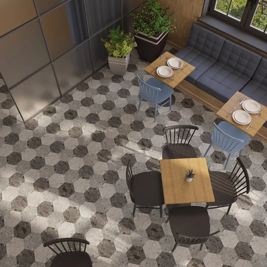 Lucida USA MosaiCore Gray Quartz 9-in x 9-in Waterproof Luxury Flooring (12.25-sq ft), photo 8 of 8