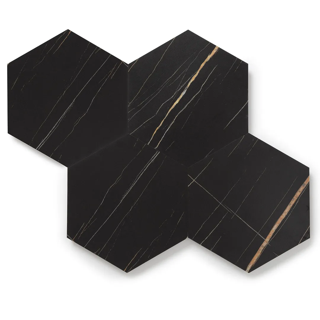 Lucida USA MosaiCore Noir 9-in x 9-in Waterproof Stone-Look Luxury Vinyl Tile Flooring, 28-mil Wear Layer (12.25-sq ft Carton), photo 3 of 8
