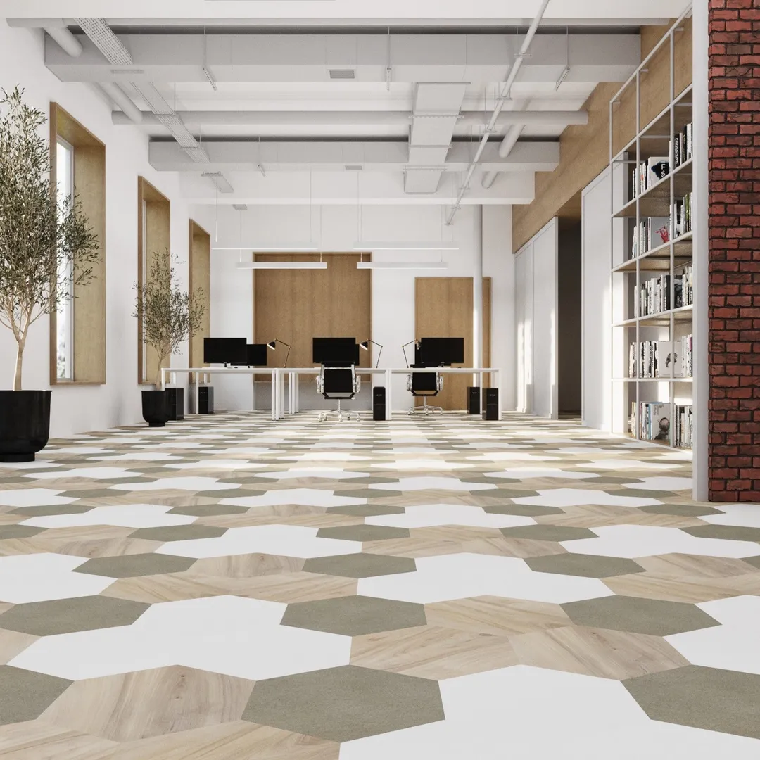Lucida USA Snow White Solid 28-mil x 9-in W x 10-in L Waterproof Glue Down Luxury Vinyl Tile Flooring (12.25-sq ft/ Carton), photo 7 of 11