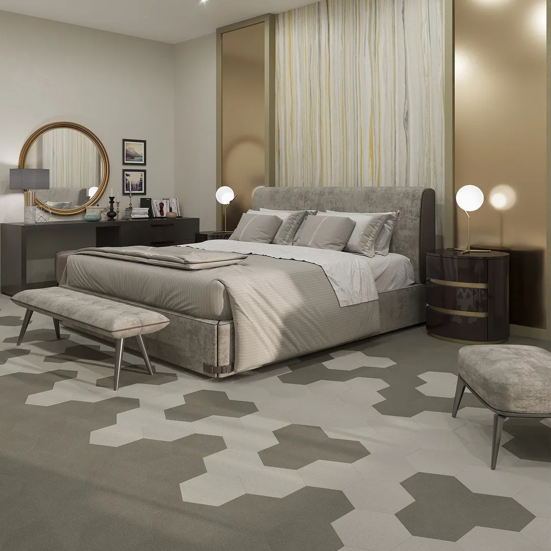 Lucida USA Pewter Green Stone Look 28-mil x 9-in W x 10-in L Waterproof Glue Down Luxury Vinyl Tile Flooring (12.25-sq ft/ Carton), photo 7 of 9