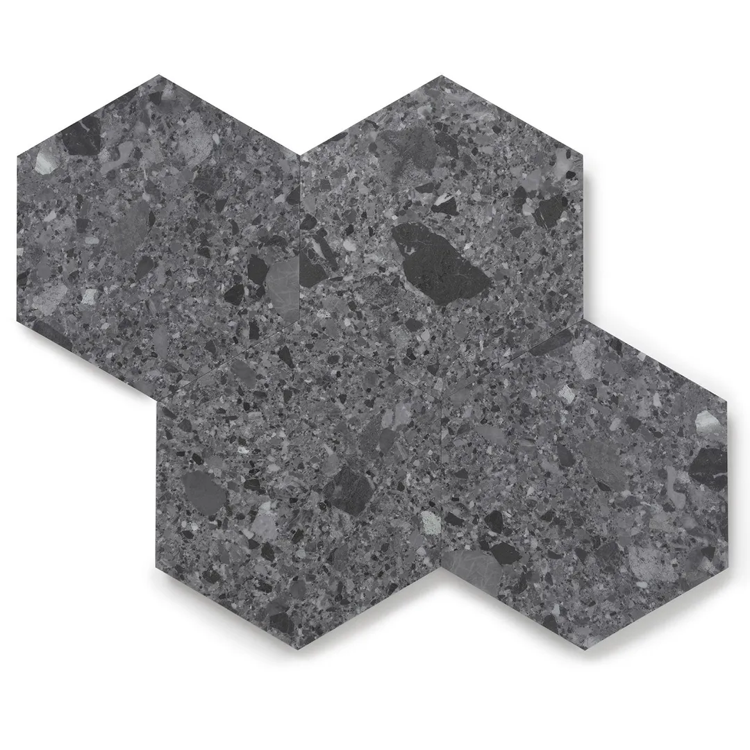 Lucida USA MosaiCore Charcoal Quartz 9-in x 9-in Waterproof Luxury Vinyl Tile Flooring, 28-mil Wear Layer (12.25-sq ft Carton), photo 3 of 8