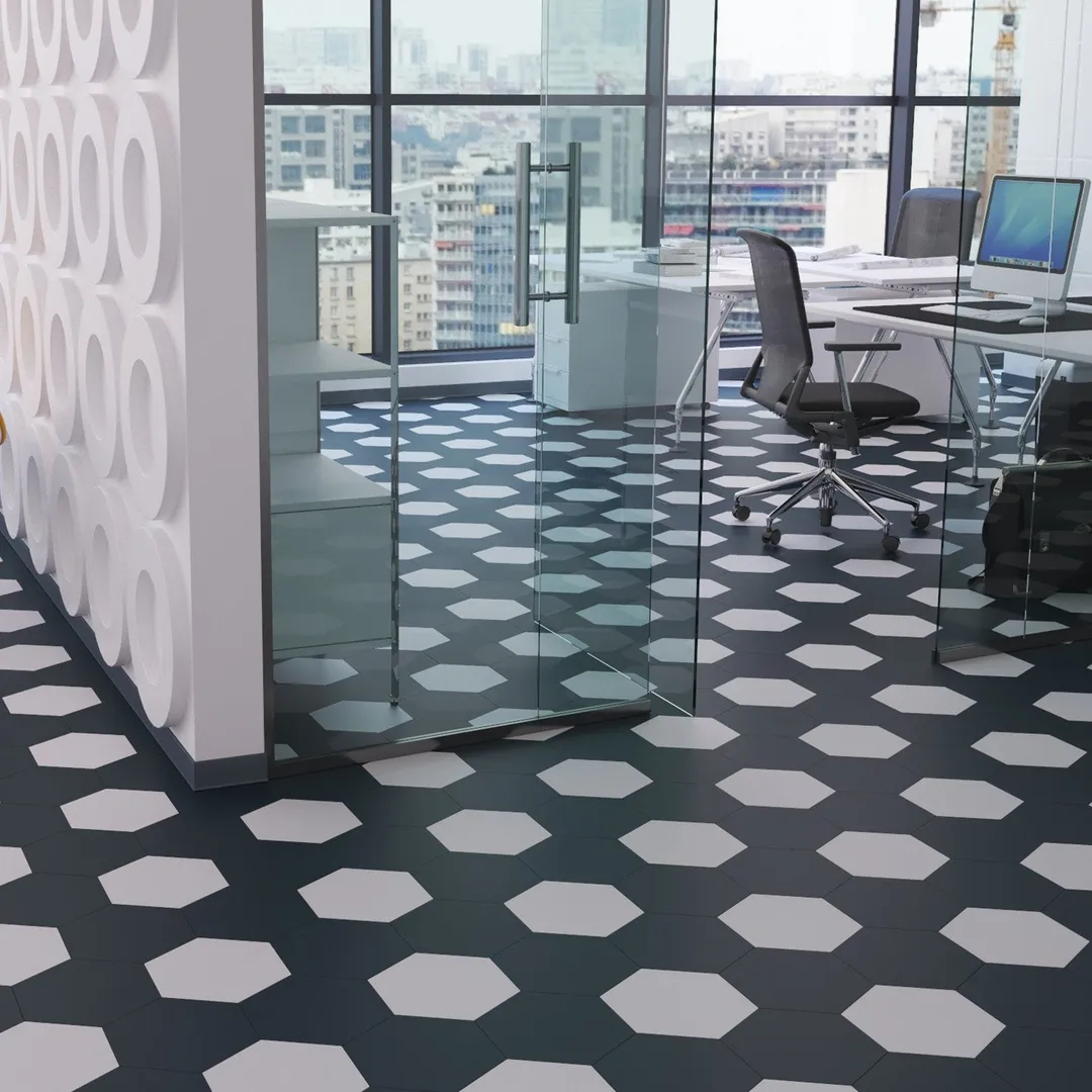 Lucida USA MosaiCore Midnight 9-in x 9-in Waterproof Luxury Vinyl Tile Flooring, Glue-Down, 28-mil Wear Layer (12.25-sq ft Carton), photo 7 of 8
