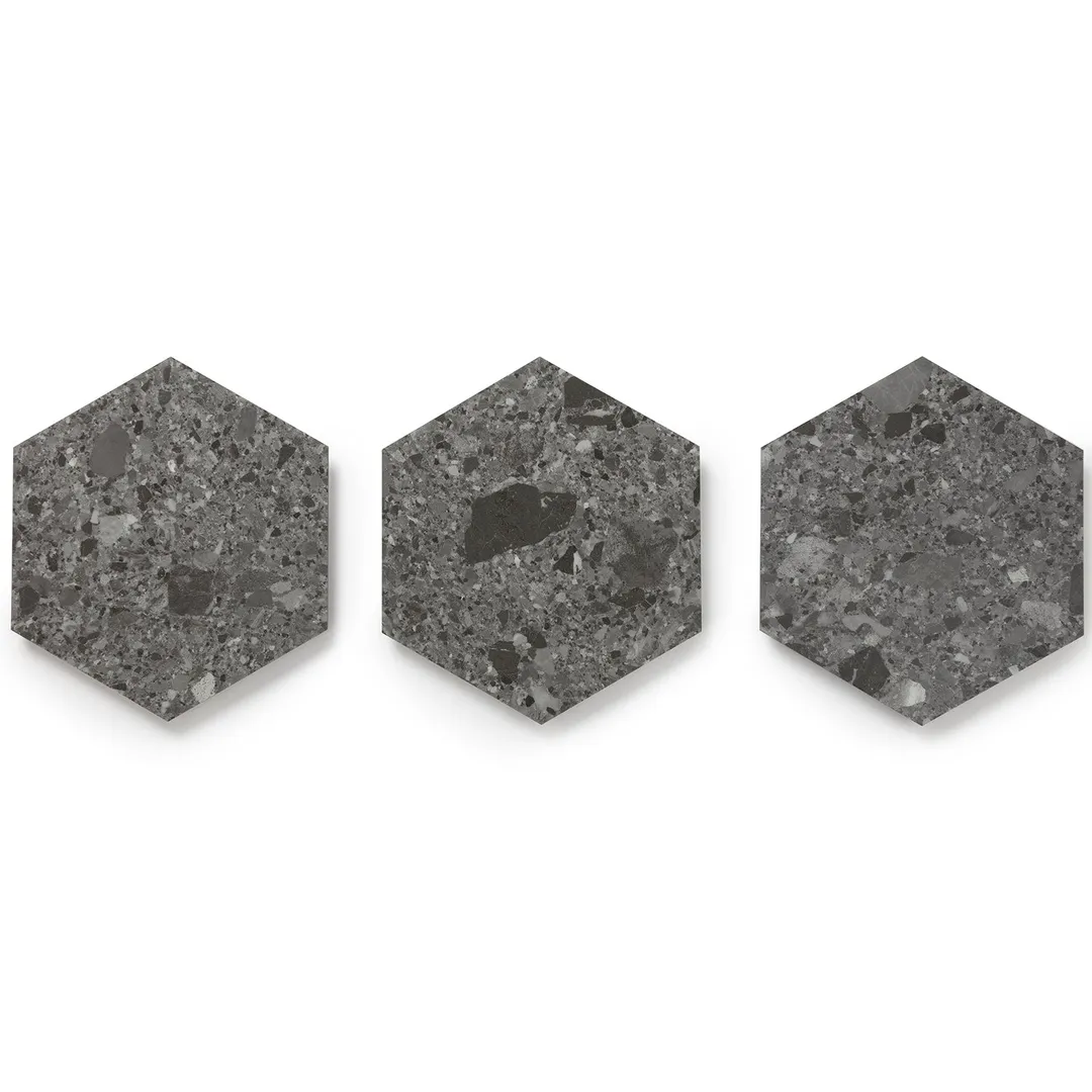 Lucida USA MosaiCore Charcoal Quartz 9-in x 9-in Waterproof Luxury Vinyl Tile Flooring, 28-mil Wear Layer (12.25-sq ft Carton), photo 2 of 8