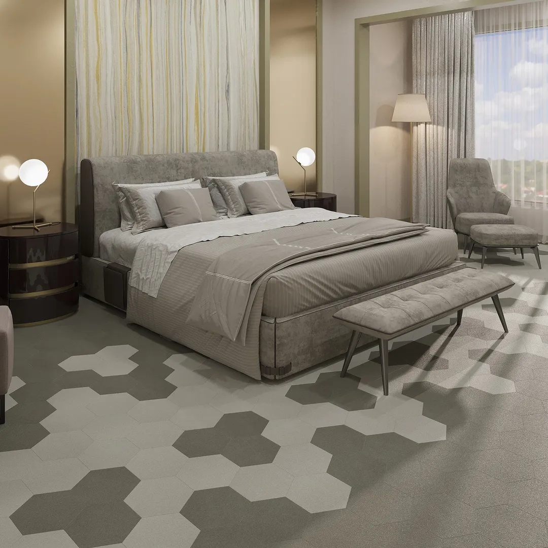 Lucida USA MosaiCore Pewter 9-in x 9-in Waterproof Luxury Vinyl Tile Flooring, 28-mil Wear Layer (12.25-sq ft Carton), photo 6 of 8