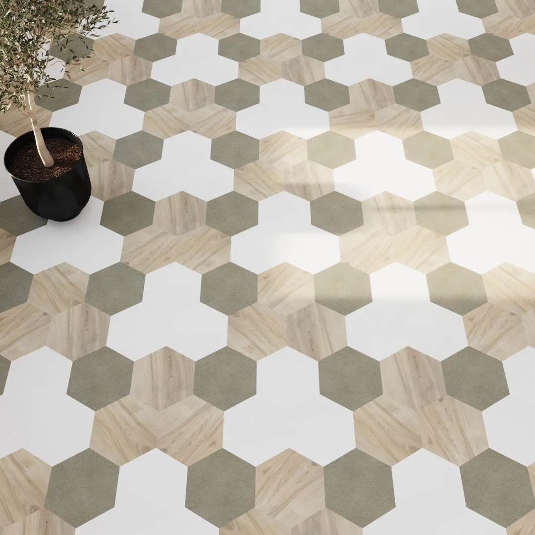 Lucida USA Snow White Solid 28-mil x 9-in W x 10-in L Waterproof Glue Down Luxury Vinyl Tile Flooring (12.25-sq ft/ Carton), photo 8 of 11