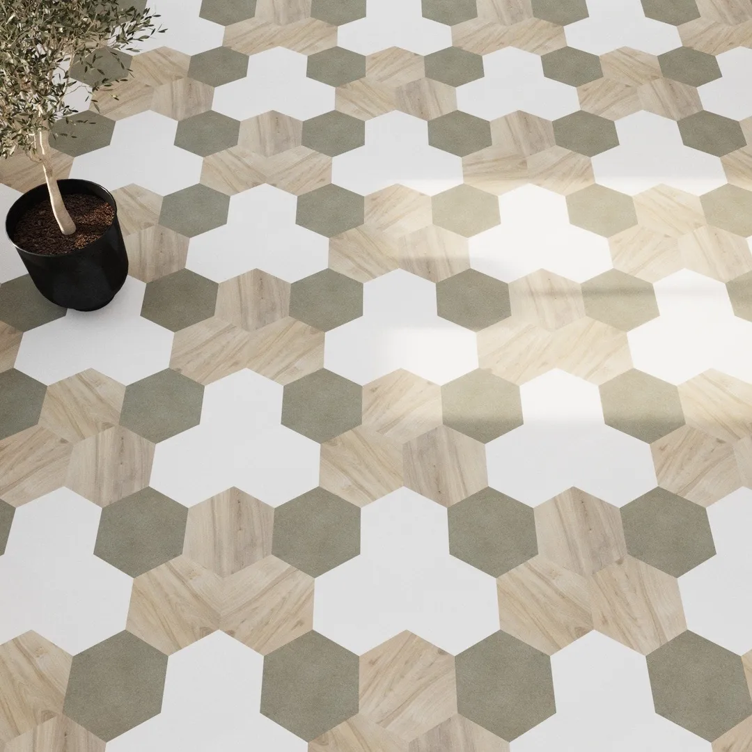 Lucida USA MosaiCore Snow 9-in x 9-in Waterproof Luxury Vinyl Tile Flooring, 28-mil Wear Layer (12.25-sq ft Carton), photo 8 of 8