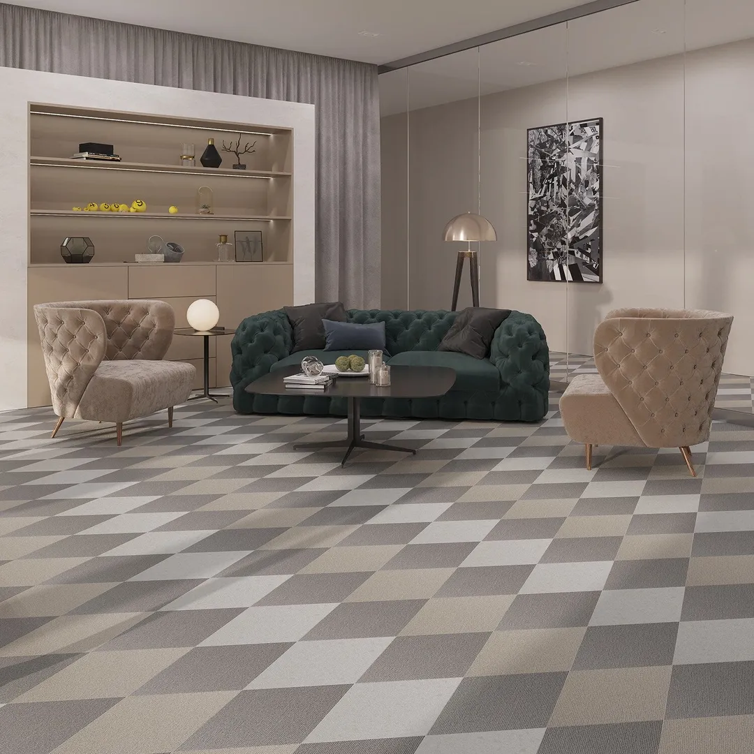 Lucida USA Seashell Braid Brown Patterned Look 28-mil x 10-in W x 16-in L Waterproof Glue Down Luxury Vinyl Tile Flooring (15.15-sq ft/ Carton), photo 9 of 15