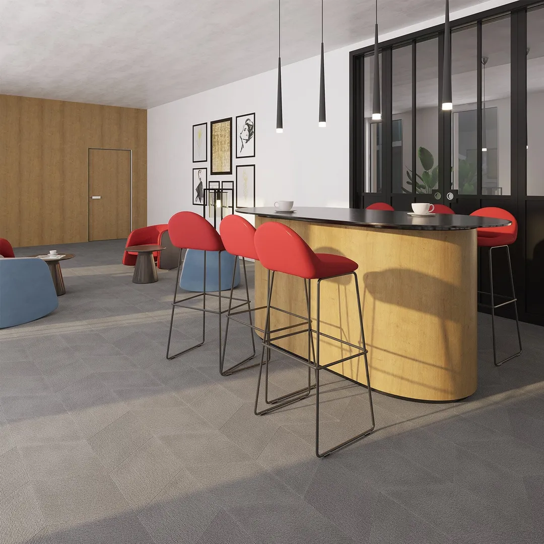 Lucida USA Pumice Braid Gray Patterned Look 28-mil x 10-in W x 16-in L Waterproof Glue Down Luxury Vinyl Tile Flooring (15.15-sq ft/ Carton), photo 7 of 14