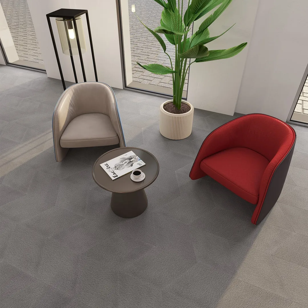 Lucida USA Pumice Braid Gray Patterned Look 28-mil x 10-in W x 16-in L Waterproof Glue Down Luxury Vinyl Tile Flooring (15.15-sq ft/ Carton), photo 8 of 14