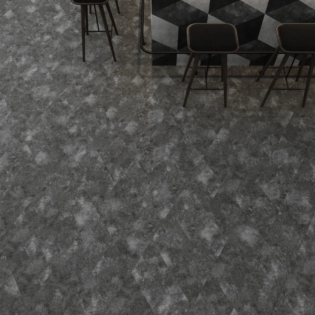 Lucida USA Mineral Gray Stone Look 28-mil x 10-in W x 16-in L Waterproof Glue Down Luxury Vinyl Tile Flooring (15.15-sq ft/ Carton), photo 8 of 12