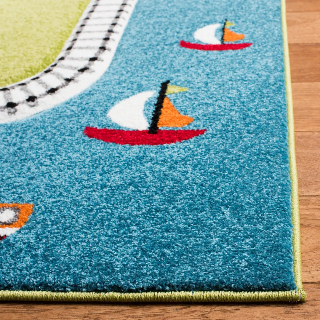 Safavieh Carousel Kids Fawn 4 x 6 Green/Ivory Indoor Kids Area Rug, photo 3 of 7