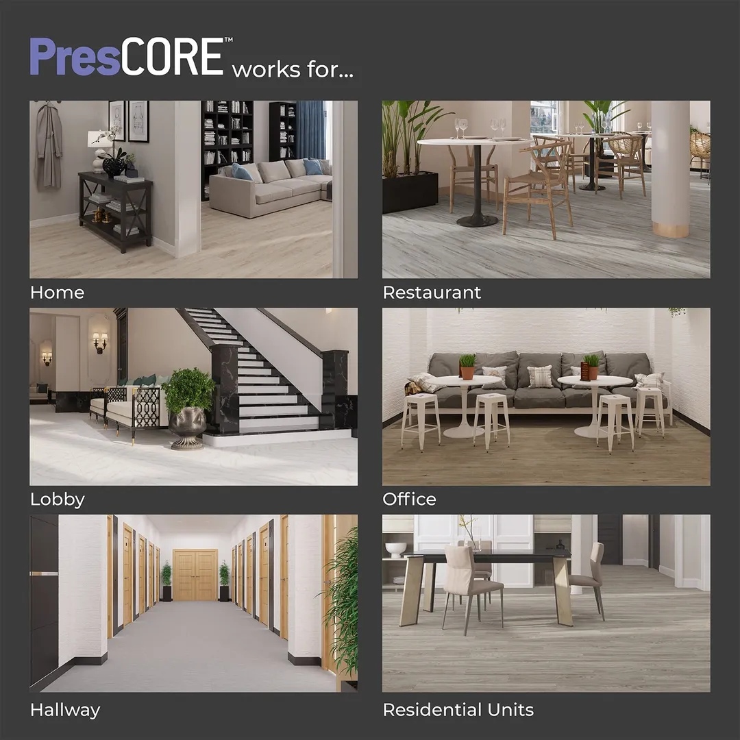 Lucida USA PresCore Glacier 12-in x 24-in Waterproof Luxury Vinyl Tile Flooring, 36-sq ft Carton, photo 7 of 7