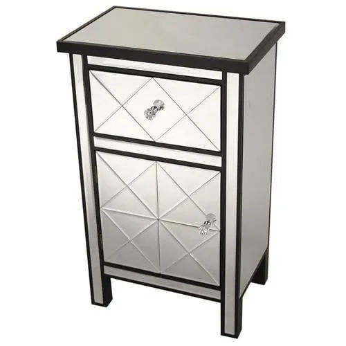 HomeRoots Shelly 20-in W x 32.7-in H x 13-in D Black Door and Drawer Base Semi-Custom Cabinet, photo 2 of 3