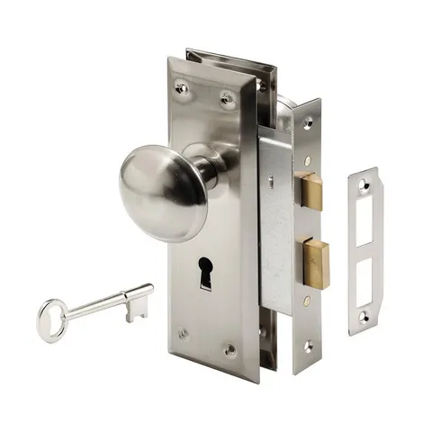 Steel, Satin Nickel, Interior Door Lock