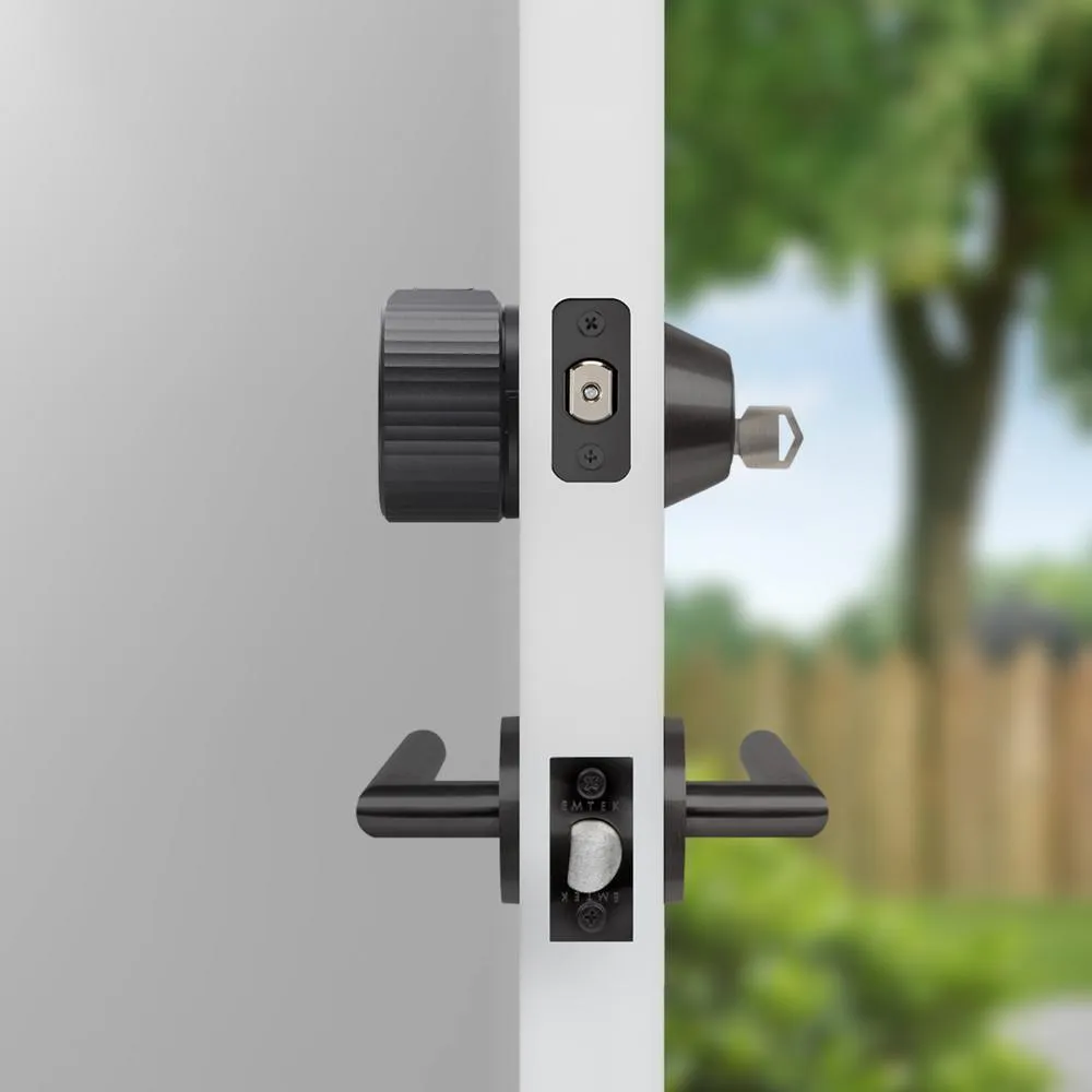 August Wi-Fi Smart Lock Matte Black Single Cylinder Deadbolt Replacement, photo 3 of 10