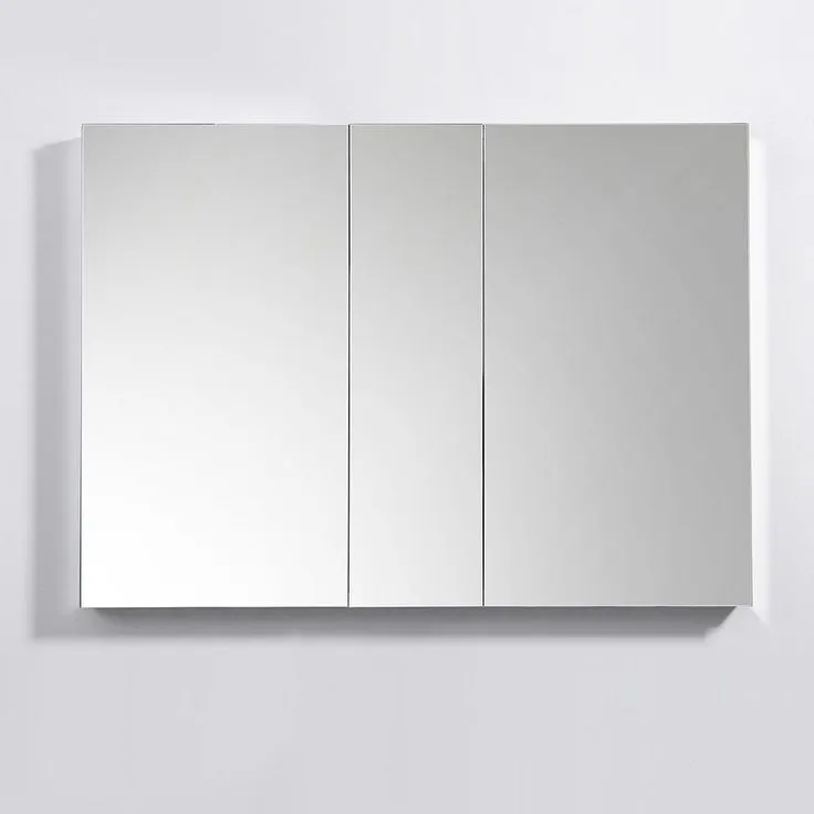 Fresca 49 in. W x 36 in. H x 5 in. D Frameless Recessed or Surface-Mounted Bathroom Medicine Cabinet, photo 2 of 6