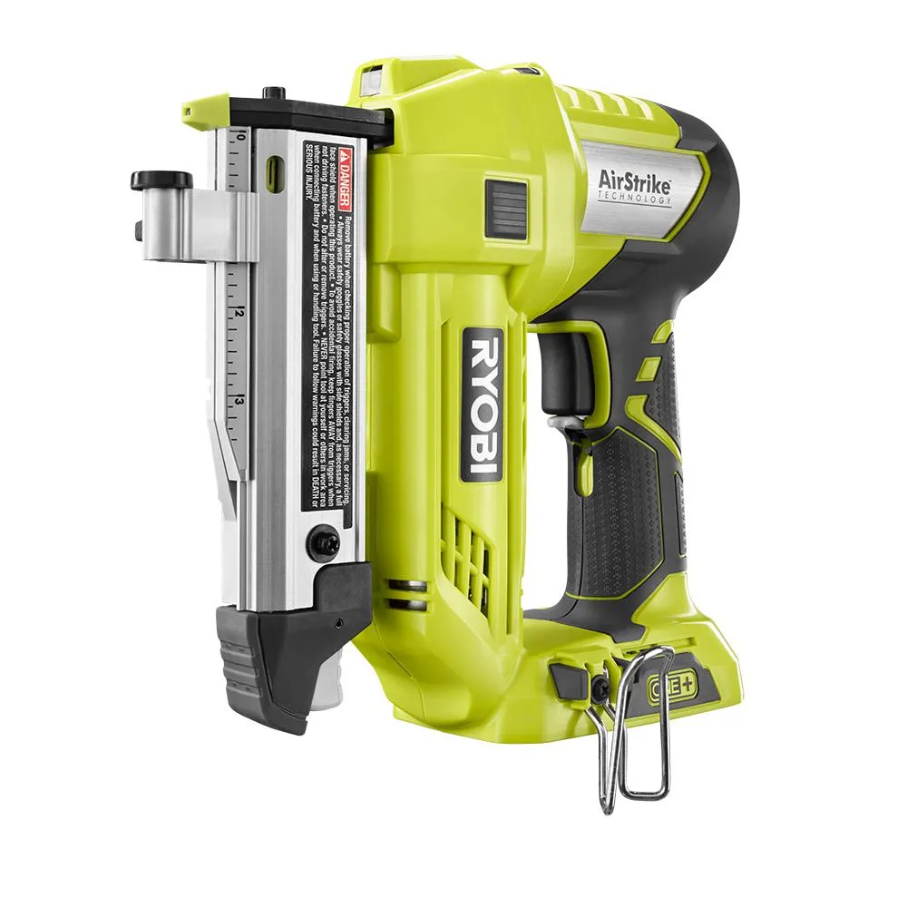 RYOBI 15 Amp 10 in. Sliding Compound Miter Saw and 18-Volt Cordless Airstrike ONE+ Pin Nailer Kit, photo 7 of 12