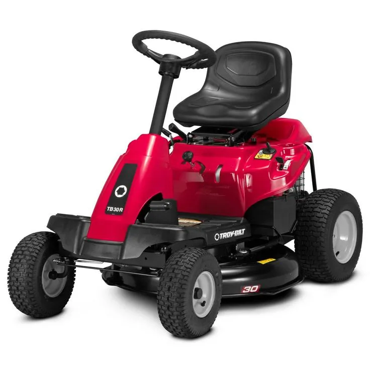 Troy-Bilt TB 30 in. 382 cc Auto-Choke Engine 6-Speed Manual Drive Gas Rear Engine Riding Lawn Mower with Mulch Kit Included, photo 5 of 11
